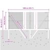 vidaXL Zaunpfosten Gr&uuml;n 10 x 0,4 m (12 x 12 mm Maschen) Stahl und PVC
