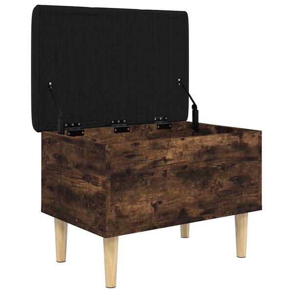 vidaXL Sitzbank mit Stauraum R&auml;uchereiche 62x42x46 cm Holzwerkstoff