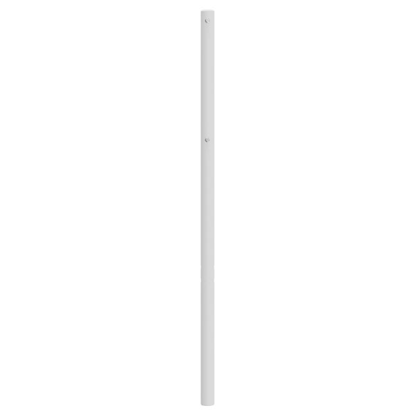vidaXL Ersatz-Kopfteil Metall Wei&szlig; 80 cm
