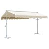 vidaXL Freistehende Markise 500x300 cm Creme
