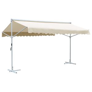 vidaXL Freistehende Markise 500x300 cm Creme
