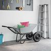 vidaXL Ersatzschaufel f&uuml;r Schubkarre Silber 88 x 60 x 32 cm Stahl