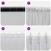 vidaXL Voile-Vorhang 2 pcs Hellgrau 225 x 140 cm Polyester