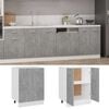 vidaXL Unterschrank Lyon Betongrau 60x46x81,5 cm Holzwerkstoff