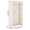 vidaXL Kleiderschrank Wei&szlig; 79 x 40 x 170 cm Stoff