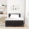vidaXL Boxspringbett mit Matratze Schwarz 120 x 200 cm Samt