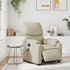 vidaXL Massagesessel Elektrisch Creme Kunstleder