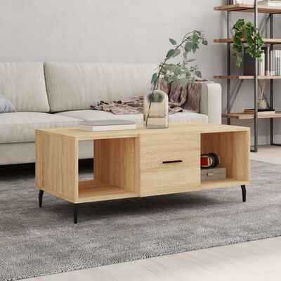 vidaXL Couchtisch Sonoma-Eiche 102x50x40 cm Holzwerkstoff