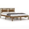vidaXL Massivholzbett Honigbraun 120x190 cm