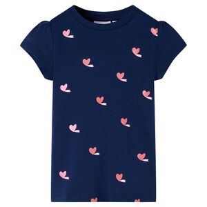 vidaXL Kinder-T-Shirt Marineblau 104