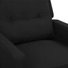 vidaXL Massagesessel Schwarz Stoff