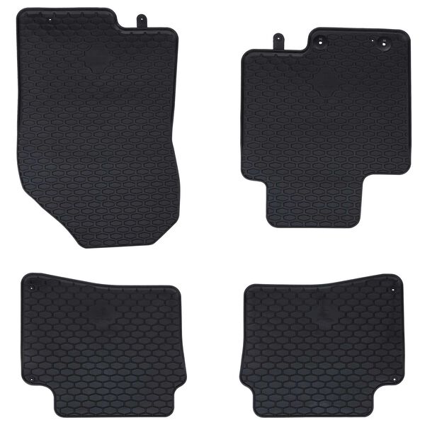 vidaXL Autofu&szlig;matte 4 pcs Schwarz geeignet f&uuml;r Hyundai i20 2020- Gummi