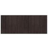vidaXL Teppich Rechteckig Dunkelbraun 80x200 cm Bambus