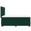 vidaXL Boxspringbett mit Matratze Dunkelgr&uuml;n 140x200 cm Samt
