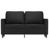 vidaXL 2-Sitzer-Sofa Schwarz 120 cm Kunstleder