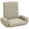 vidaXL Bodenstuhl Sand 68 x 51 x 56 cm Grobvelours