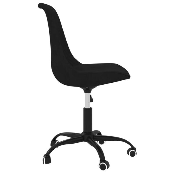 vidaXL B&uuml;rostuhl Drehbar Schwarz Stoff