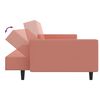 vidaXL Schlafsofa 2-Sitzer Rosa Samt