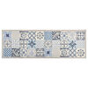 vidaXL K&uuml;chenbodenmatte Waschbar Mosaik 45x150 cm