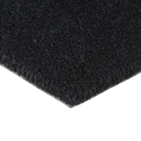 vidaXL Fu&szlig;matte Schwarz 90x150 cm Kokosfaser Getuftet