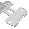 vidaXL T&uuml;rverschluss 2 pcs Silber 70 x 8 mm Stahl