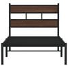 vidaXL Bettgestell ohne Matratze mit Kopfteil Braun Eiche 90x190 cm