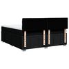 vidaXL Boxspringbett mit Matratze Schwarz 180x200 cm Stoff