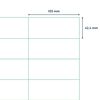 rillprint Selbstklebende Aufkleber Etiketten 105x42,4 mm 500 Blatt Wei&szlig;