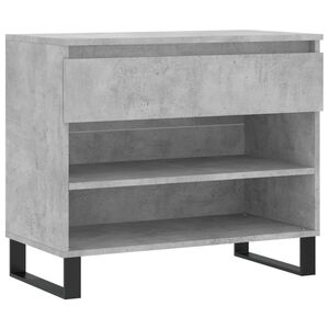 vidaXL Schuhregal Betongrau 70x36x60 cm Holzwerkstoff