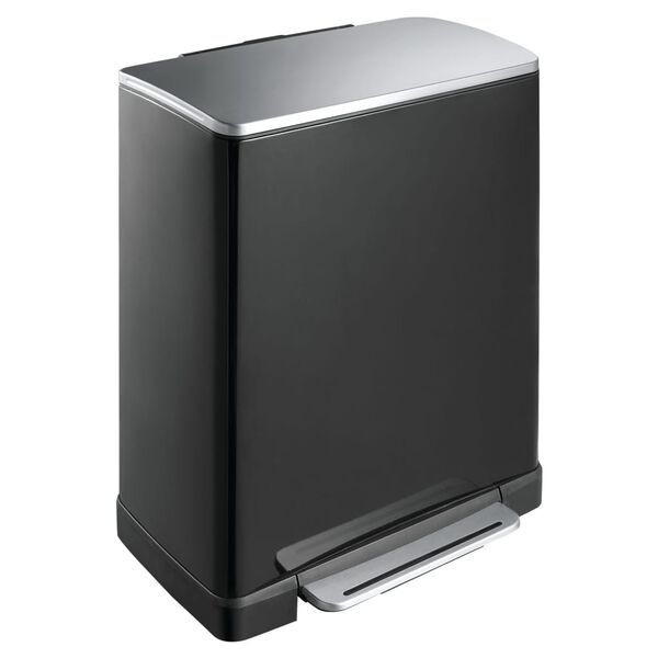 EKO Tretm&uuml;lleimer E-Cube 28 L+18 L Mattschwarz