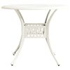 vidaXL 5-tlg. Bistro-Set Aluminiumguss Wei&szlig;