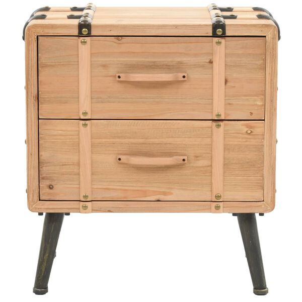 vidaXL Nachttisch Massivholz Tanne 50x35x57 cm