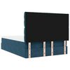 vidaXL Ottoman-Bett mit Matratzen & LEDs Dunkelblau 140x200 cm Samt