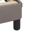 vidaXL Bettgestell "Dover" Taupe 200x200 cm Stoff
