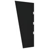 vidaXL Seitenwand f&uuml;r Vordach Schwarz 50x100 cm Hartglas