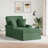 vidaXL Chaise Lounge mit Rock Dschungelgr&uuml;n 91 x 157 x 91 cm