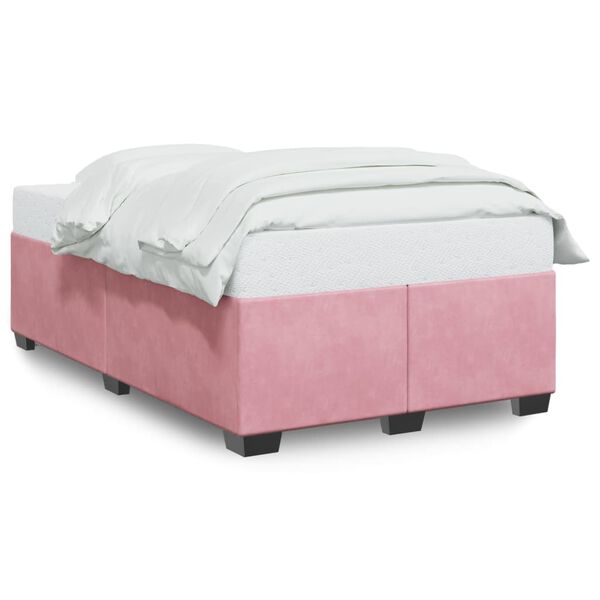 vidaXL Bettgestell Rosa 120x200 cm Samt