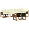 vidaXL Outdoor-Sofagarnitur 8 stk. Natur und Creme