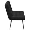 vidaXL Sitzbank Schwarz 110x74x84 cm Samt