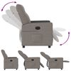 vidaXL Relaxsessel Elektrisch Taupe Stoff
