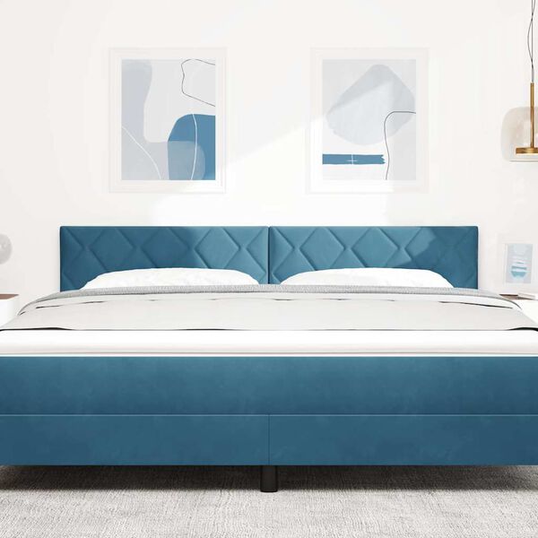 vidaXL Kopfteil mit Kopfteil Dunkelblau 180 cm Samt