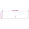 vidaXL Teppich Druck Creme 250 x 80 cm Polyester und PVC