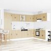 vidaXL Waschbecken-Unterschrank Porto 2 pcs Braun Holzwerkstoff
