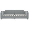 vidaXL Tagesbett Ausziehbar Hellgrau 100x200 cm Stoff