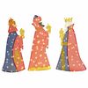 vidaXL 3 weise M&auml;nner Weihnachtsbeleuchtung 3 pcs Warmes Wei&szlig; 105 cm