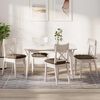 vidaXL Sitzkissen 4 pcs Braun 40 x 40 x 6 cm Stoff