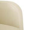 vidaXL Sessel mit Armlehnen Creme 54 cm Kunstleder