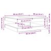 vidaXL Couchtisch 360-Grad Drehbar Altholz-Optik 90x90x34,5 cm