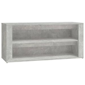 vidaXL Schuhregal Betongrau 100x35x45 cm Holzwerkstoff