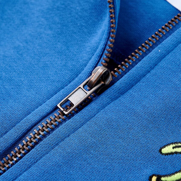 Kinder-Kapuzenpullover mit Rei&szlig;verschluss Blau 116